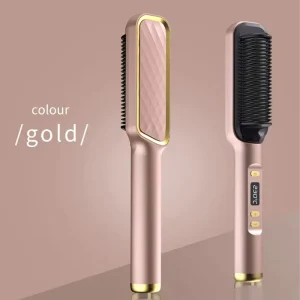 Portable Fast Heating Anti Scald Electric Hair Straightener Comb Electric Hair Brush Ionic Cord Hair Straightening Combs