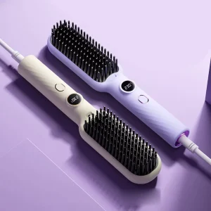 Portable Hair Straightener Brush for Home and Travel Multifunctional Hair Care Styling Accessory