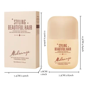 Portable Hair Styling Finishing Liquid Non-Greasy Frizz Control Refreshing Moisturizing Hair Wax Stick for Flyaways