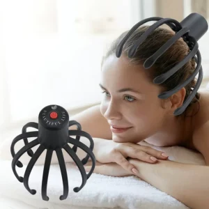Portable Household Electric Head Massager Multi-Claw Scalp Scalpel with USB Rechargeable ABS Material