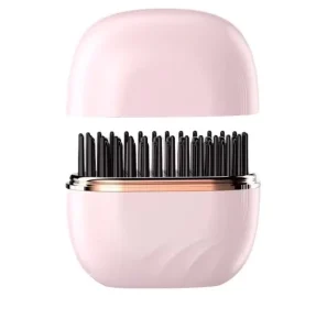 Portable Pocket Size Cordless Hair Straightener Brush Rechargeable Mini Hot Comb with 2000 mAh Battery