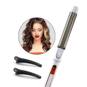 Portable Professional Hair Curler Set Fast Heating Iron Wand with LCD PTC Custom 32mm Barrel Diameter Electric Plastic
