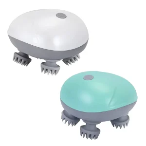 Portable Rechargeable Waterproof IPX7 Hair Scalp Massager with Charging Base