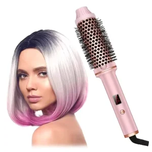 Portable Rolling Round Hair Curler with LED Temperature Display 120 200 for Home Use Bouncy Curls in 10 Seconds