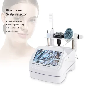 Portable Scalp Analysis Machine Hair Growth Analyzer AI 50x 200x Camera Microscope 5in1 Skin Home Use Device US Plug