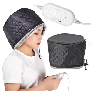 Portable Thermal Steam Treatment Heat Cap 10 Level Heats up Quickly 3 Time Setting Spa Cap Hair Steamer