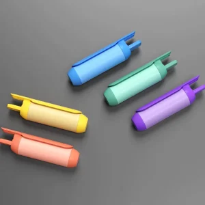 Portable USB Electric Heated Hair Roller Rechargeable LED Mini Hair Curler for Bangs Hair Styling Tool OEM Private Label
