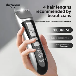 Precision Plastic Blade Easy Use Low Noise Pet Grooming Clipper All in One Dog Cat Hair Trimmer Shaver Professional