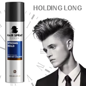 Premium Chemical Hair Spray for Dry & All Hair Types 48H Strong Hold Waterproof Humidity Protection Natural Shine & Hair Styling