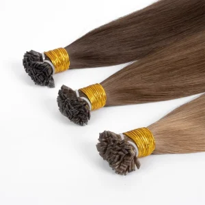 Premium Remy Human Hair Flat Tip Keratin Bond Hair Extensions for Salon Beauty Use