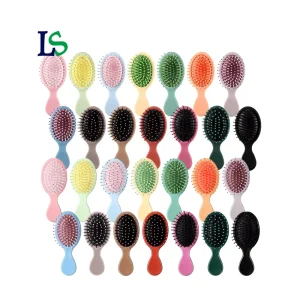 Price Candy Mini Travel Hair Brush for Dry Kids Pocket Small Baby Wet Detangling Hairbrush with Ultra Soft Nylon Bristles