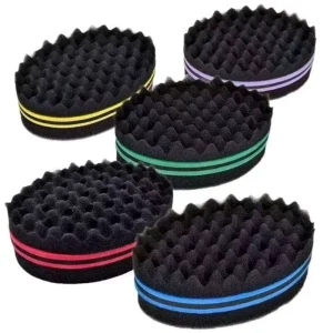Price Oval Double Sided Wavy Curling Twist Sponge Brush Curl Coil Comb Care Tool Wig for Men