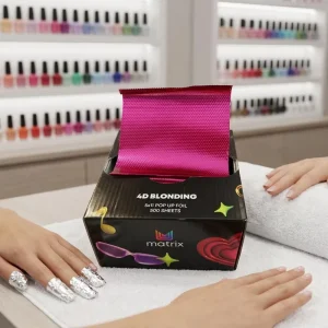 Printed Embossed Alloy 8011 Soft Aluminum Foil Pop Up Foil Sheets for Hairdressing Nair Art Hair Beauty Nair Beauty