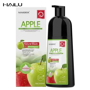 Private Brand Apple Hair Color Shampoo Black Dye Professional Permanent Herbal Natural Bubble Brown Dyes Just for Men