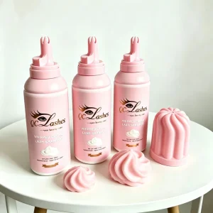 Private Label 100ml Vegan Foam Mousse Eyelash Cleaner Cream Whipped Lash Shampoo Sensitive Eyelash Shampoo Kit