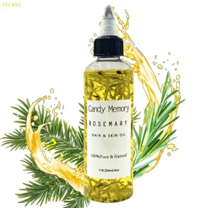 Private Label 118ML Rosemary Hair&Skin Oil 100% Pure Natural Cold Pressed Rosemary Oil Hair Growth for Black Woman