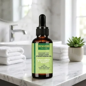 Private Label 2 IN 1 Hair Oil for Hair Growth Hair Repairing Fast Effective Rosemary Herbal Treatment for Damaged