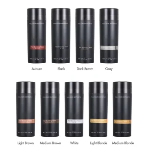 Private Label 27.5G Natural Instantly Thinning Hair Fiber Powder Hair Building Fibers Keratin Black Hair Fiber