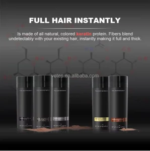 Private Label 27.5g Hair Building Fibers Hold Spray Fiber for Men’s Hair Care Products