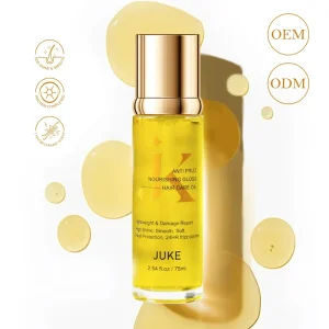 Private Label 75ml Hair Care Serum for Dry Scalp Moisturizing Smoothing Vitamin E Essential Oil for Extensions and Human Hair