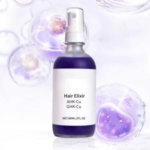 Private Label AHK CU GHK CU Hair Growth Serum Spray 100% Pure Natural Fast Anti Loss Thicker Copper Peptide Scalp Hair Regrowth