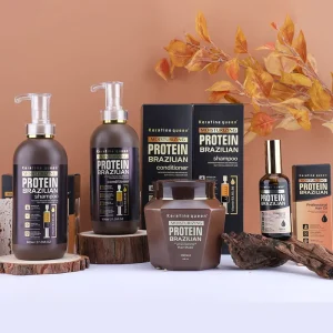 Private Label Afro Hair Care Set Collagen Repair Frizz Organic Moroccan Argan Oil Curly Hair Shampoo and Conditioner