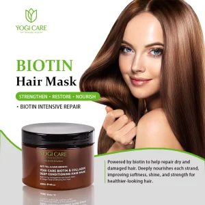 Private Label Anti Hair Loss Natural Hair Mask Biotin Moisturizing Repairing Smoothing Hair Mask