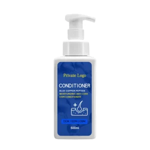 Private Label Blue Copper Peptide Ghk cu Natural Anti dropping Hair Shampoo and Conditioner for Hair Loss