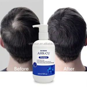 Private Label Blue Copper Peptide Hair Care Duo AHK GHK Cu Shampoo and Conditioner Set for Thinning Hair