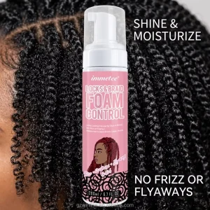 Private Label Braid Foam Mousse for Braids Locks Twists Shine Moisturizes Braid Sheen Spray Foam Control 200ml OEM