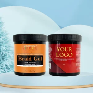 Private Label Braid Gel Extra Hold 16oz Strong Hold Gel and Gel Wax Edge Control