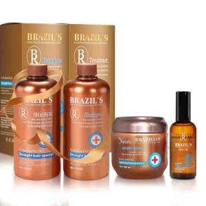 Private Label Brazils Hydrolyzed Protein Shampoo and Conditioner 500ml Amino Acid Moisturizing Repair Hair Care Set