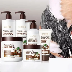 Private Label Coconut Essence Body Wash Skin Care Lotion Balancing Whitening Moisturizing Skin Care Set