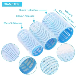 Private Label Colorful Hair Roller Set with Clips