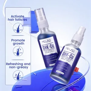 Private Label Copper Peptide Scalp Balance Hair Repair Spray GHK Cu Hair Growth Serum Spray for Unisex