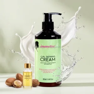 Private Label Curl Defining Cream Leave In Non Sticky Hair Styling Cream Anti Frizz Moisturizing Curl Enhancer for Salon