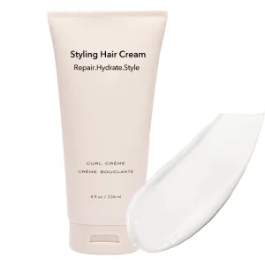 Private Label Curl Defining Hair Cream Treatment Anti Frizz Heat Protectant Nourishing Styling Lotion for Curly Hair