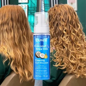 Private Label Curl Defining Mousse Hydrate & Define & Volume Lightweight Hair Styling Foam Hair Mousse for Braid Curl Coil Wave
