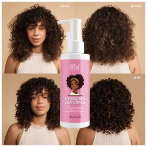 Private Label Curl Hair Styling Product Coils Waves Hydrates Enhances Shine Defining Curl Cream for Black Women Kids