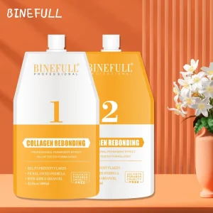 Private Label Customized Permanent No Ammonia Acid Ion Perm 3 In1 One Step Straightening Hair Rebonding Cream Keratin