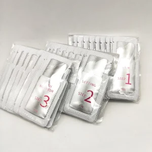 Private Label Eyelash Curl Perm Lotion Keratin Lash Lift Kit Disposable 0.8g Sachet Package Eyelash Perming
