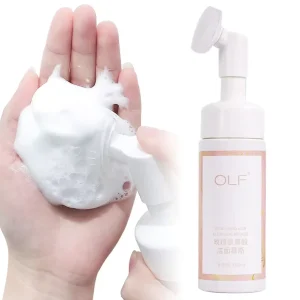 Private Label Face Wash Cleanser Mousse Anti Acne Moisturizing Custom Logo Deep Cleansing Rose Facial Cleanser Foam