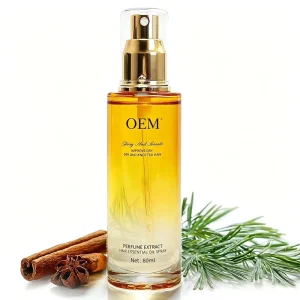 Private Label Fragrant Gloss Hair Oil Spray 80ml Anti-Tangle Dry Hair Styling Finishing Mist Bulk Supply