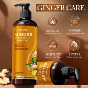 Private Label Hair Care Ginger Conditioner Organic Herbal Anti Hair Loss Ginger Hair Conditioner