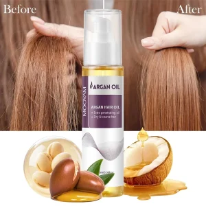 Private Label Hair Care Organic 100ml Argan Hair Oil Serum Repair Hair Core Smooth Out Frizz for Hair Repair Shiny Smooth