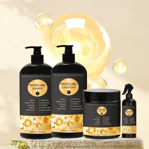Private Label Hair Care Shampoo Set 100% Organic Hair Treatments Nourish Scalp Rosemary Fragrance Brazilian Keratin Hair Care Set