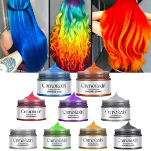Private Label Hair Clay 9 Colors Strong Hold Mens Hair Clay Product Purple Color Hair Dye Pigment Grey