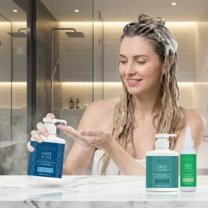 Private Label Hair Growth Dht Blocker Shampoo and Conditioner Set with Logo Natural Sulfate Free Hair Serum for Hair Growth