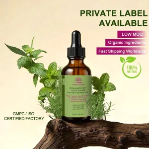 Private Label Hair Growth Oil Rosemary Mint Botanical Scalp Treatment Strengthening Hair Serum for All Hair Types OEM ODM