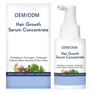 Private Label Hair Growth Serum Concentrate 3% Redensyl 4% Anagain 2% Baicapil Rosemary Biotin Anti Hair Loss Treatment